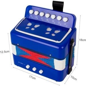 Button Accordion, Horse 10 Keys Control Kids Accordion Musical Instruments for Kids